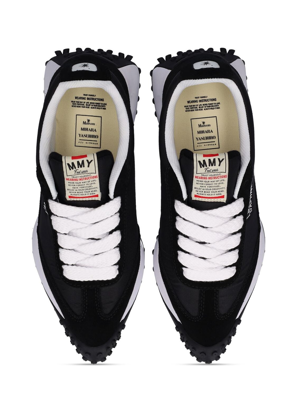 Miharayasuhiro Daphne Og Sole Leather Low Sneaker In Black