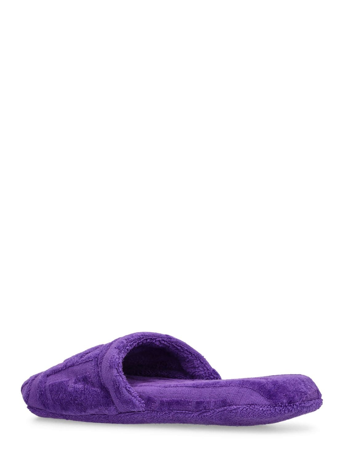 Shop Versace Bath Slippers In Purple