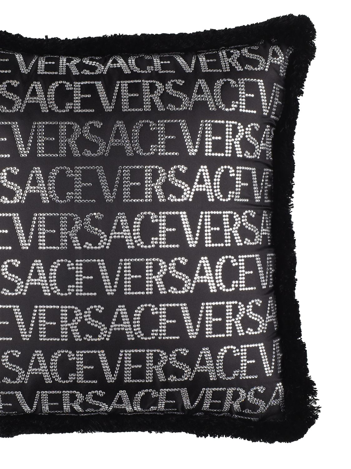 Shop Versace On Repeat Cushion In Black