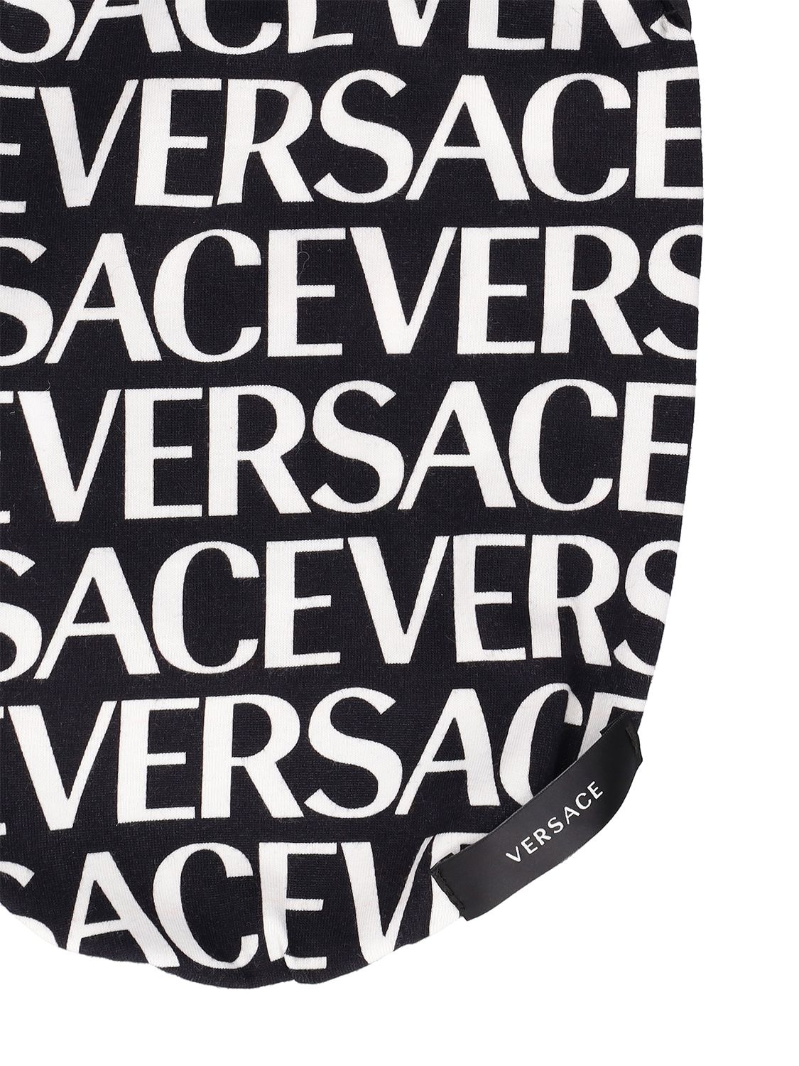 Shop Versace On Repeat Dog T-shirt In Black,white
