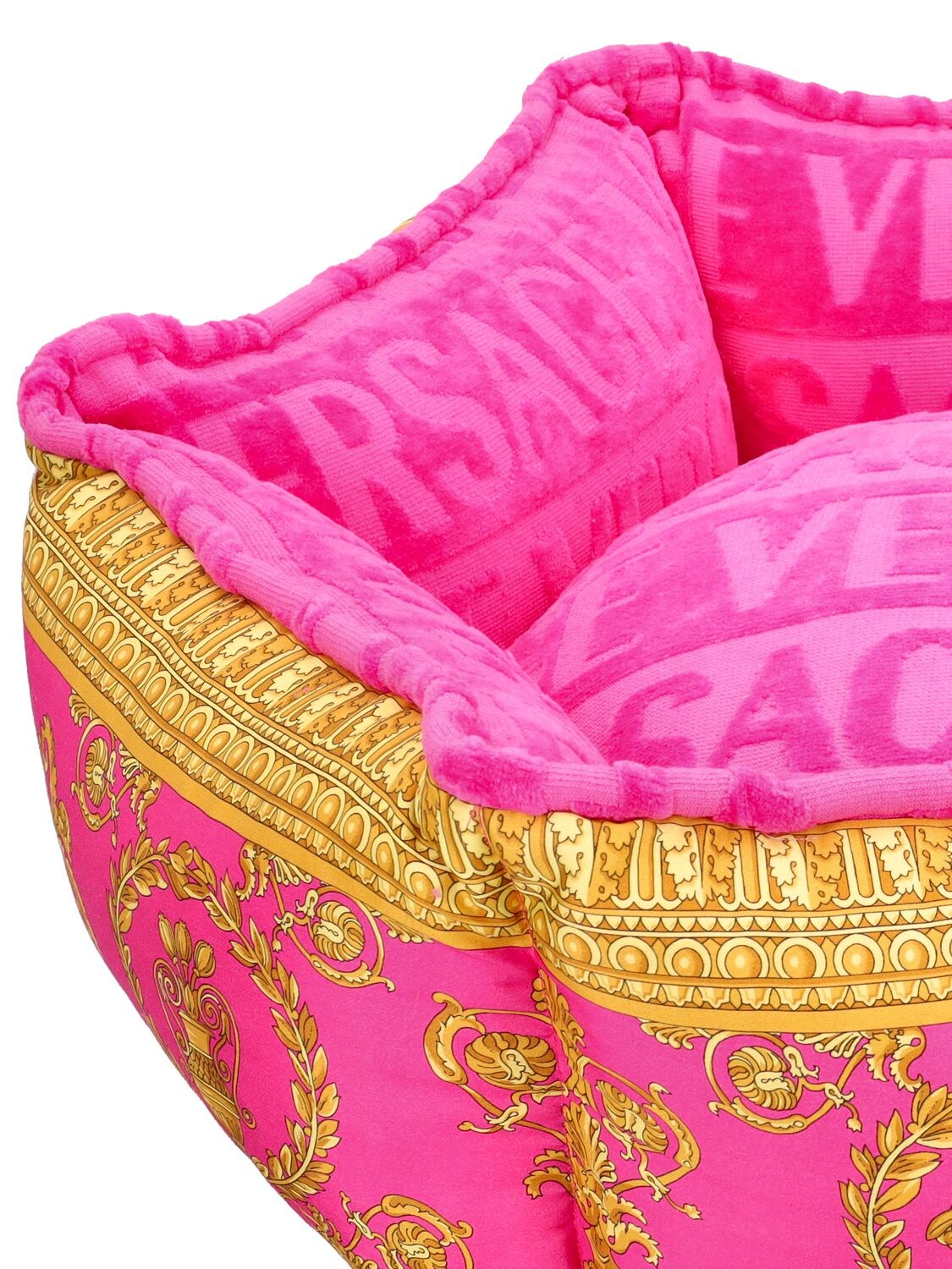 Shop Versace Cat Bed In Fuchsia