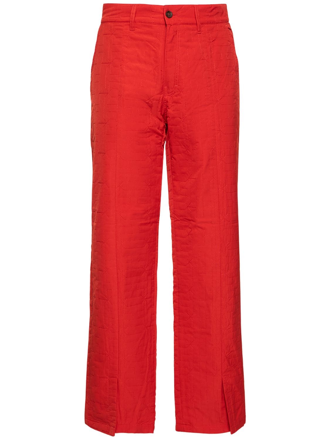 Honor The Gift Quilted Pants W/ Logo In Orange