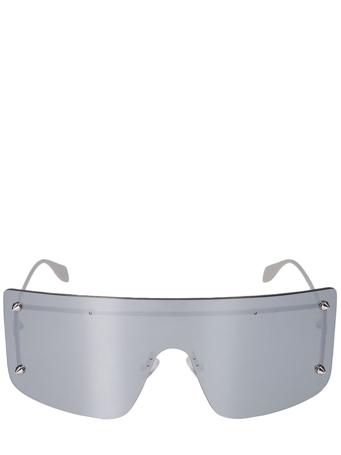 Alexander Mcqueen Am0412s Metal Sunglasses In Silver