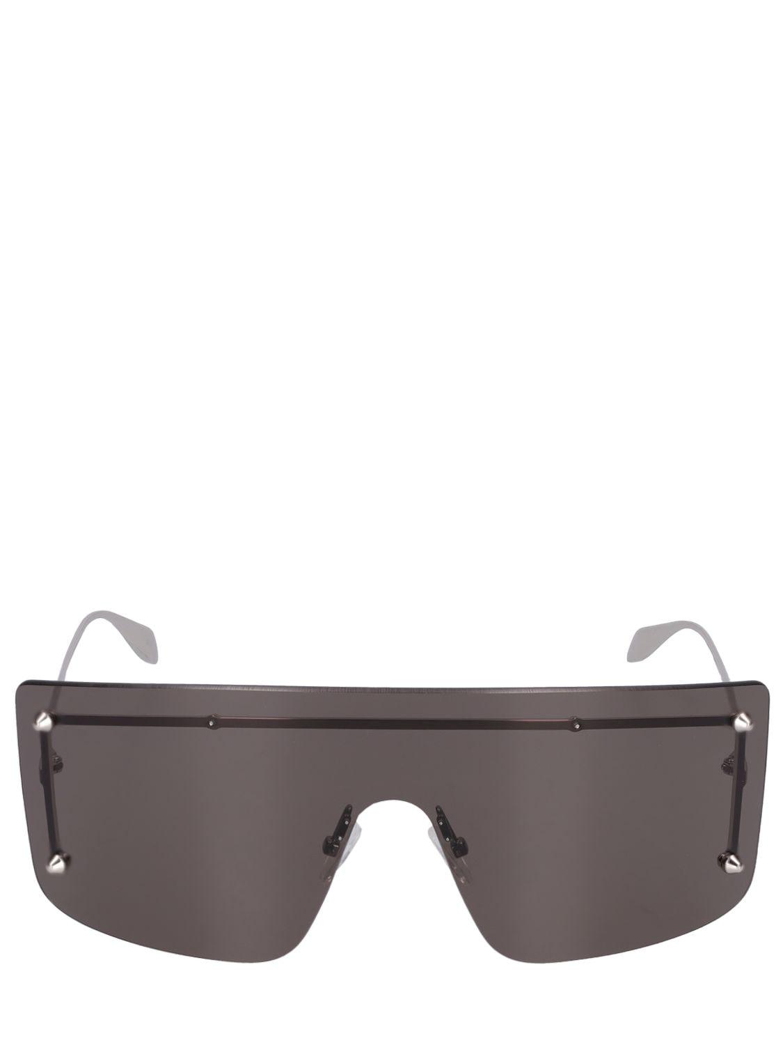 Shop Alexander Mcqueen Am0412s Metal Sunglasses In Silver