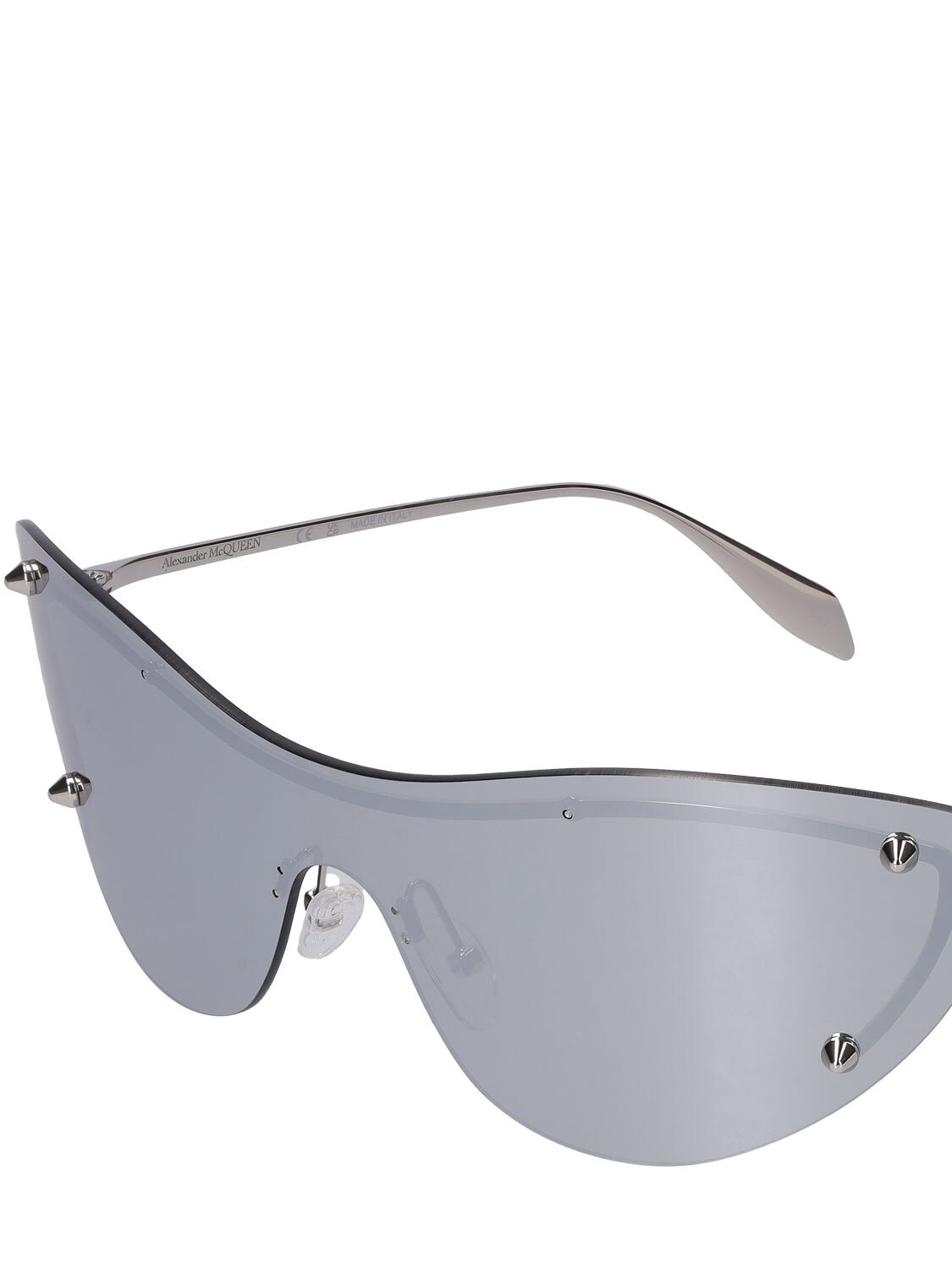 Shop Alexander Mcqueen Am0413s Metal Sunglasses In Silver