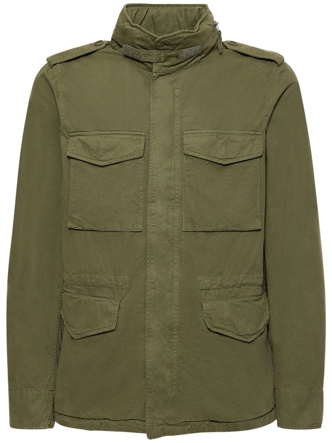 ASPESI Cotton Field Jacket W/ Hood | Smart Closet