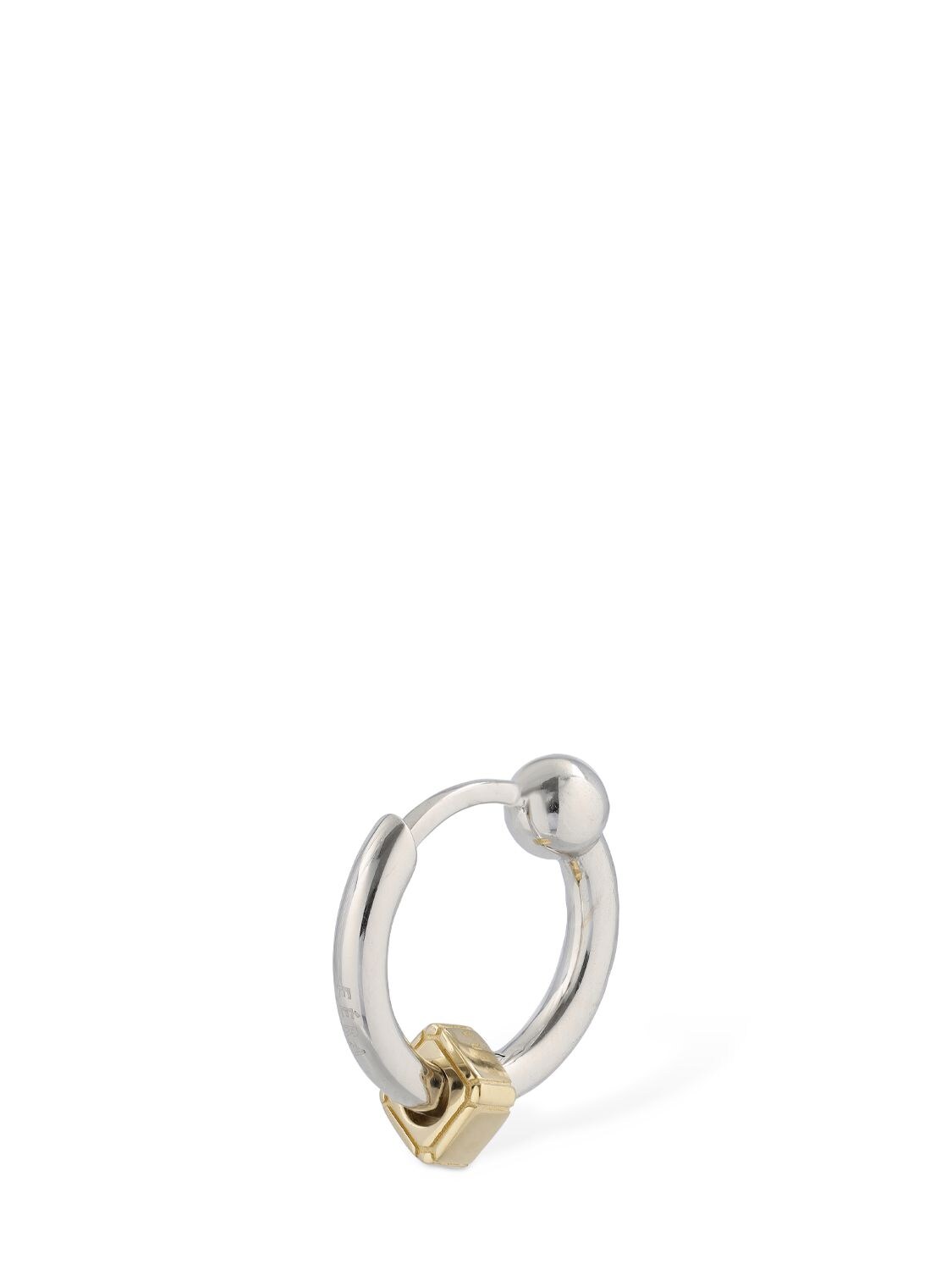 Shop Eéra 18kt Gold Mini Piercing In Silver,gold