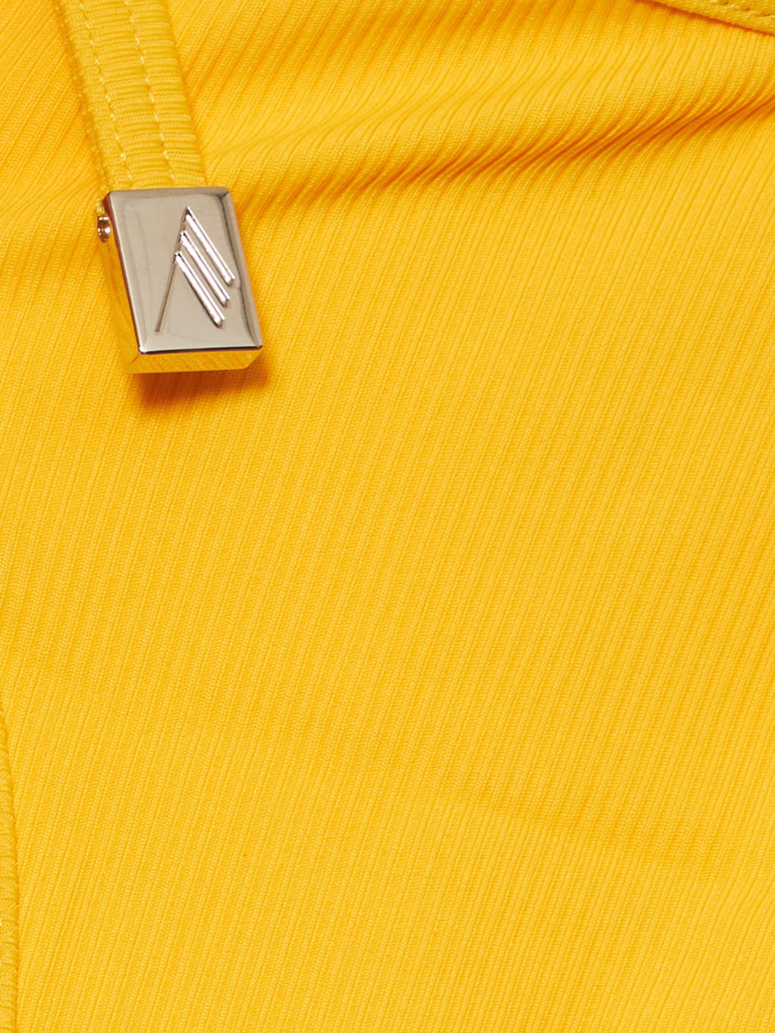Shop Attico Triangle Double-strap Bikini In Yellow