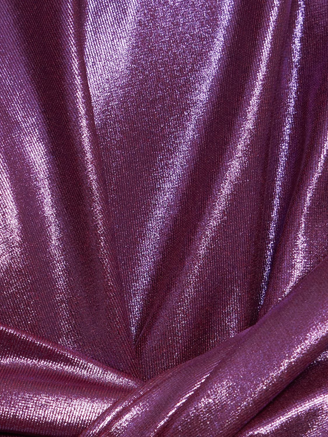 Shop Attico Crossed Cutout Bikini In Purple