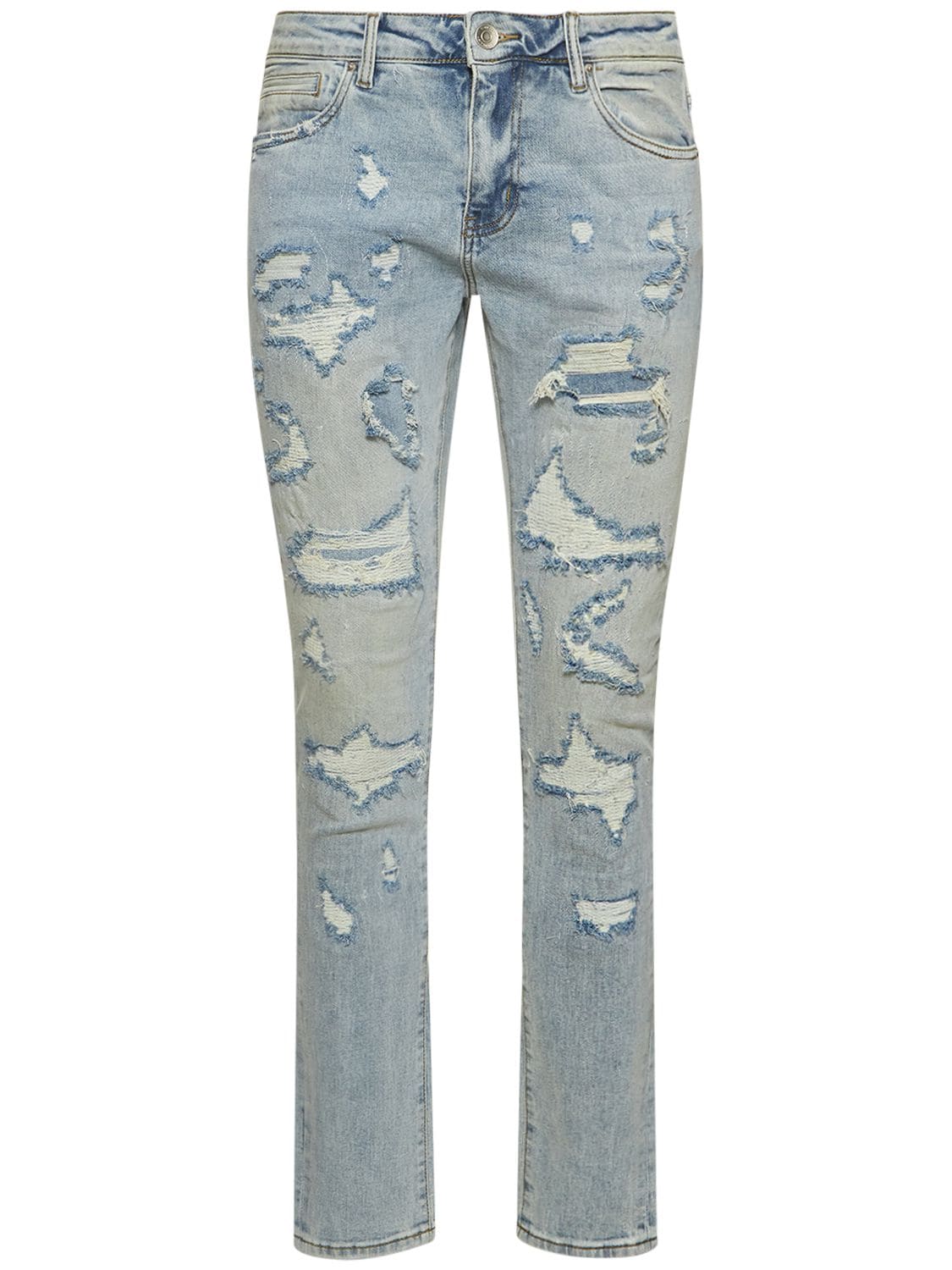 EMBELLISH Carve Distressed Skinny Jeans