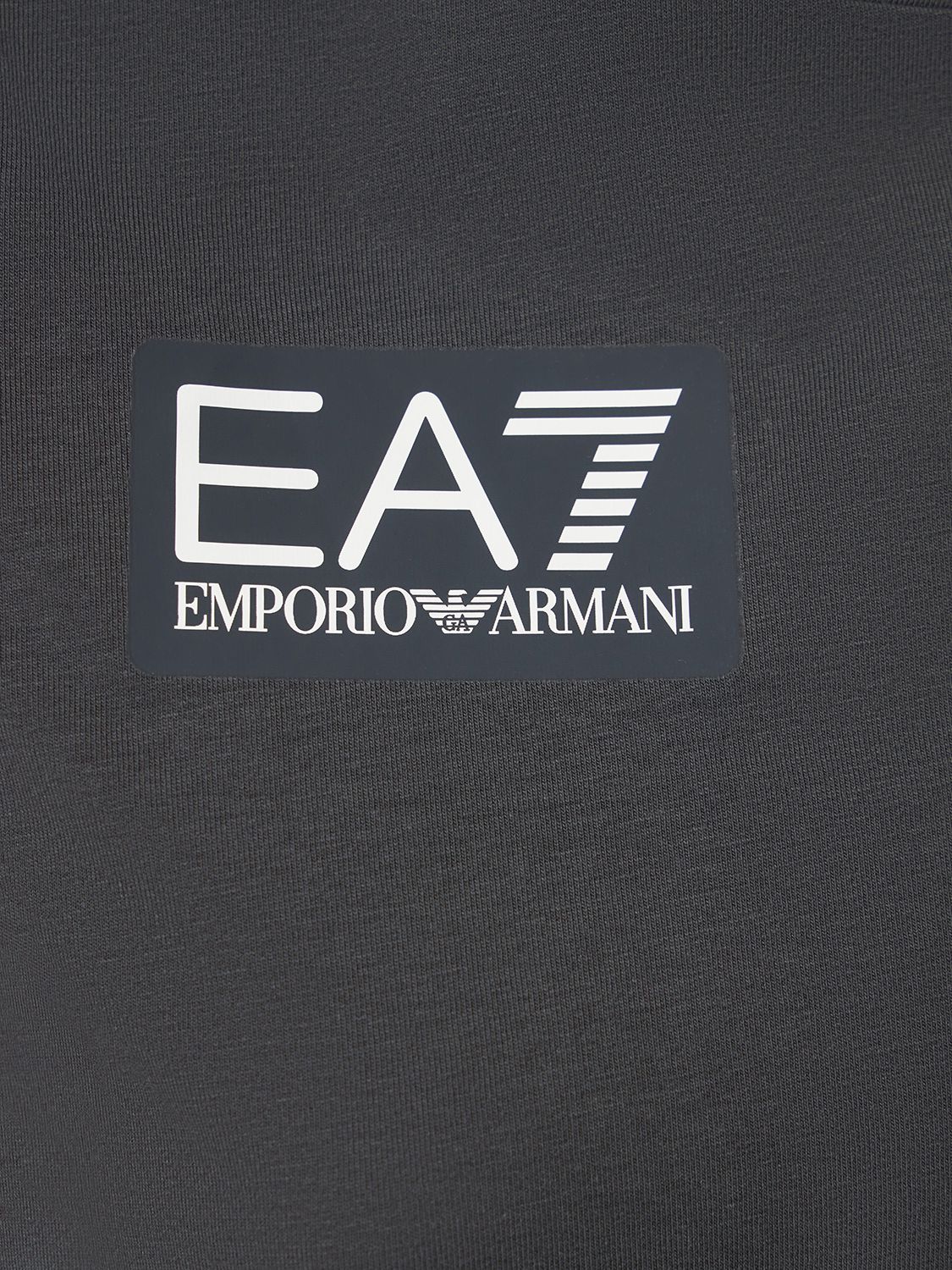 Ea7 Italy Football T-shirt In Dark Grey