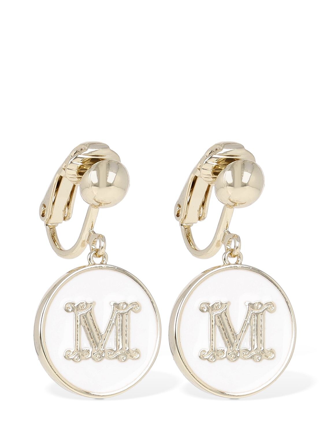 Monogram hoop earrings - Max Mara - Women
