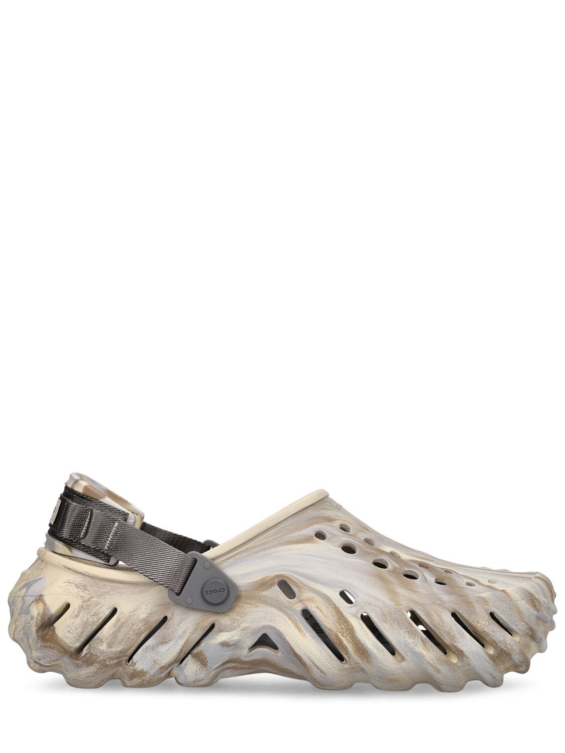 Crocs Echo Tonal Marble Print Clog Sandals In Beige | ModeSens