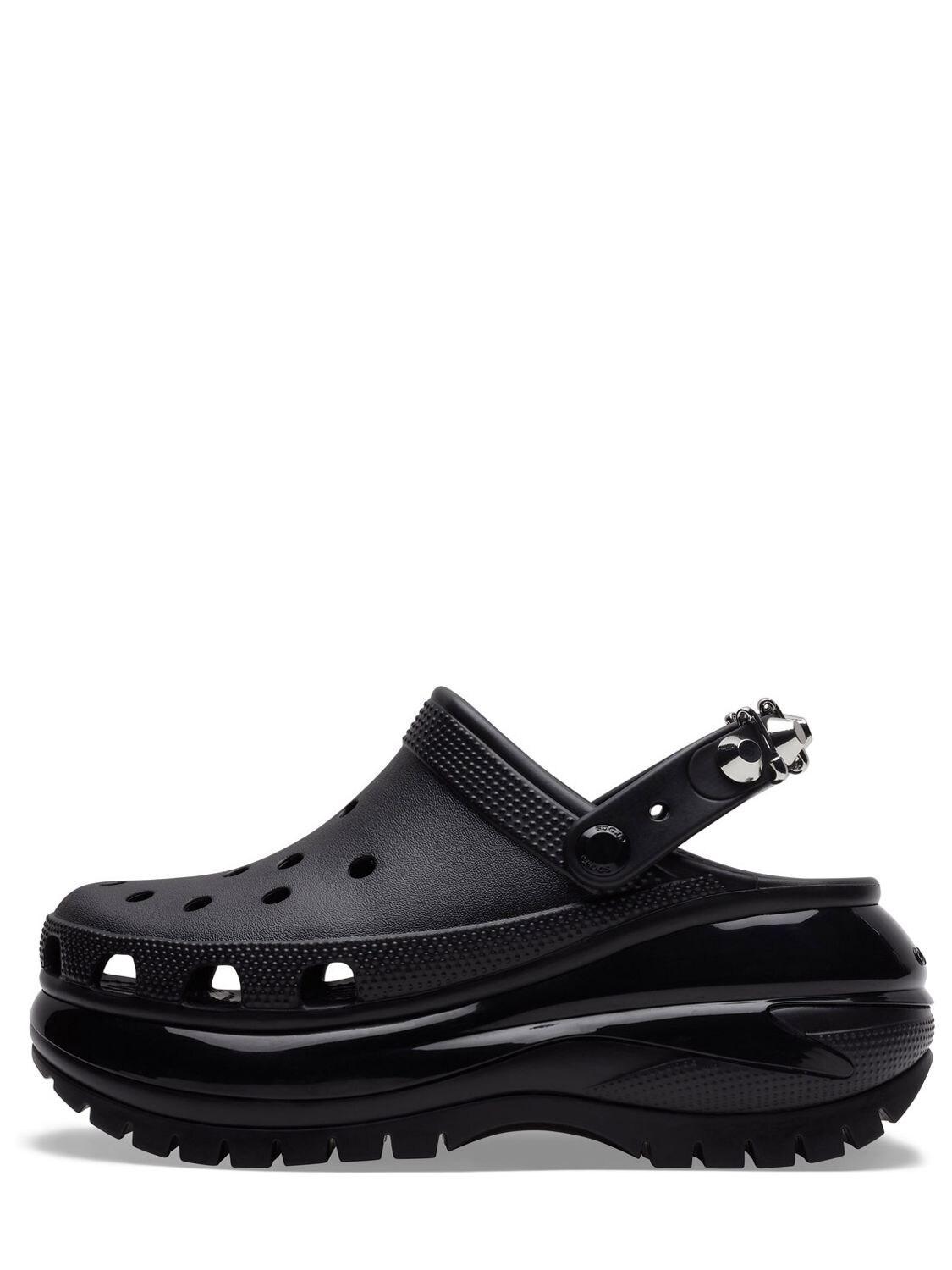 Crocs Classic Mega Crush Rebel Clogs In Black | ModeSens