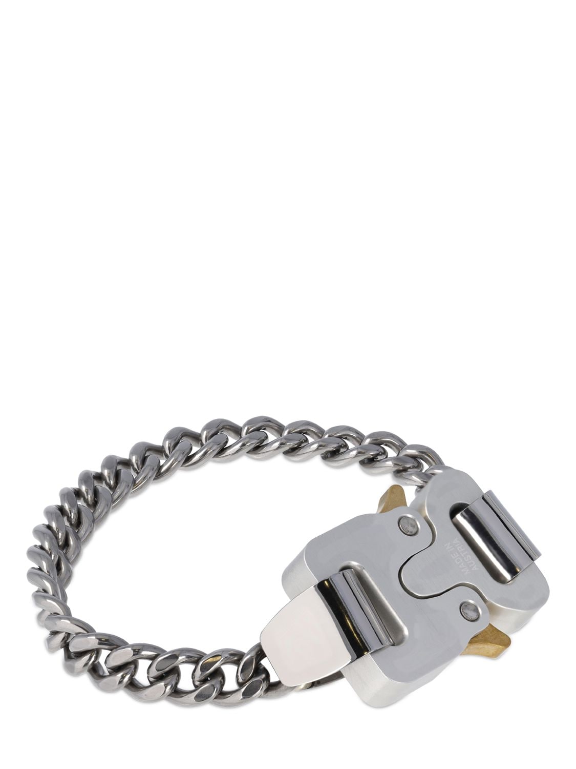 Shop Alyx Buckle Chain Bracelet In Silver