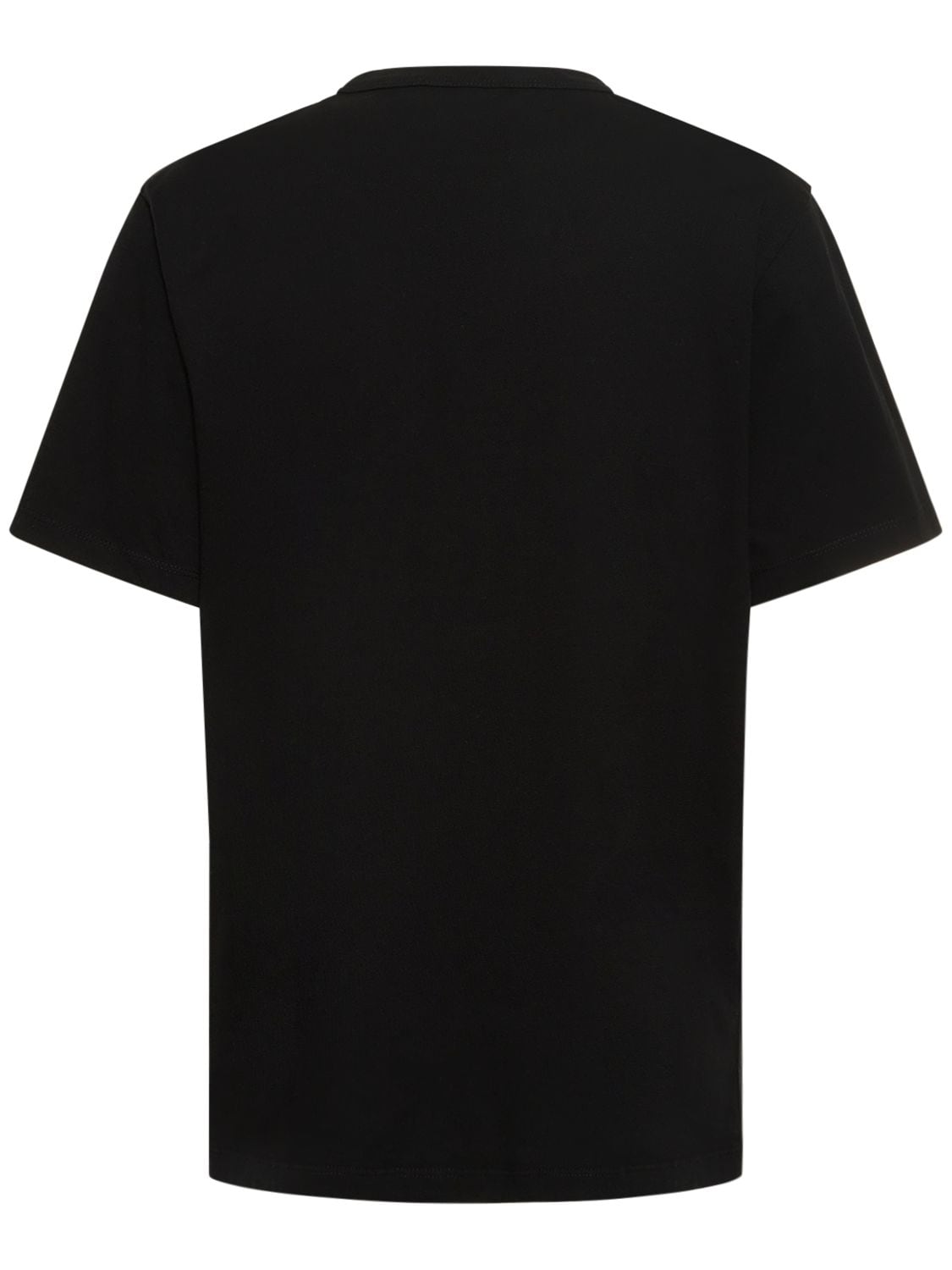 Shop Maison Kitsuné Chillax Fox Patch Cotton T-shirt In Black