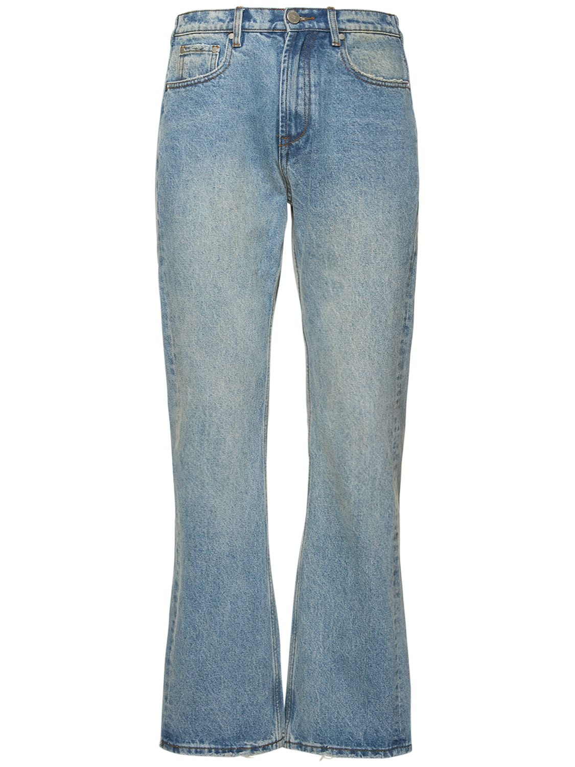 HOMME + FEMME LA Wide Leg Stretch Cotton Denim Jeans