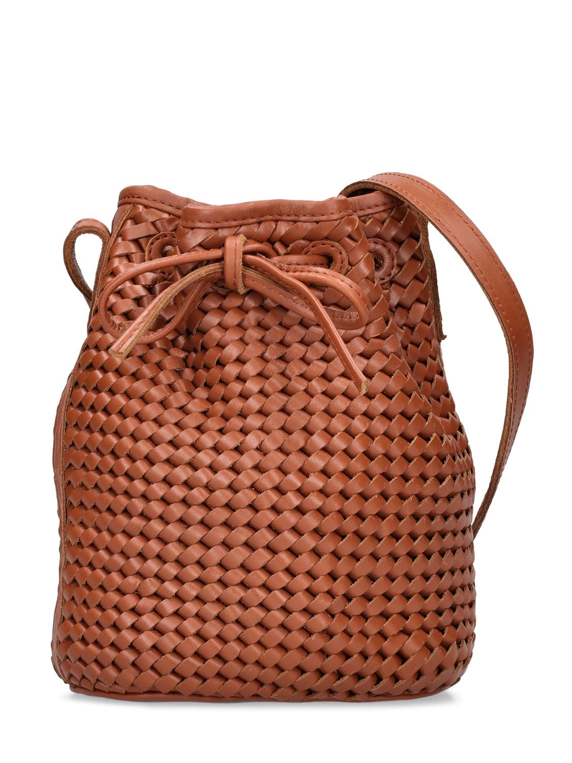 BEMBIEN Isabelle Handwoven Leather Bucket Bag