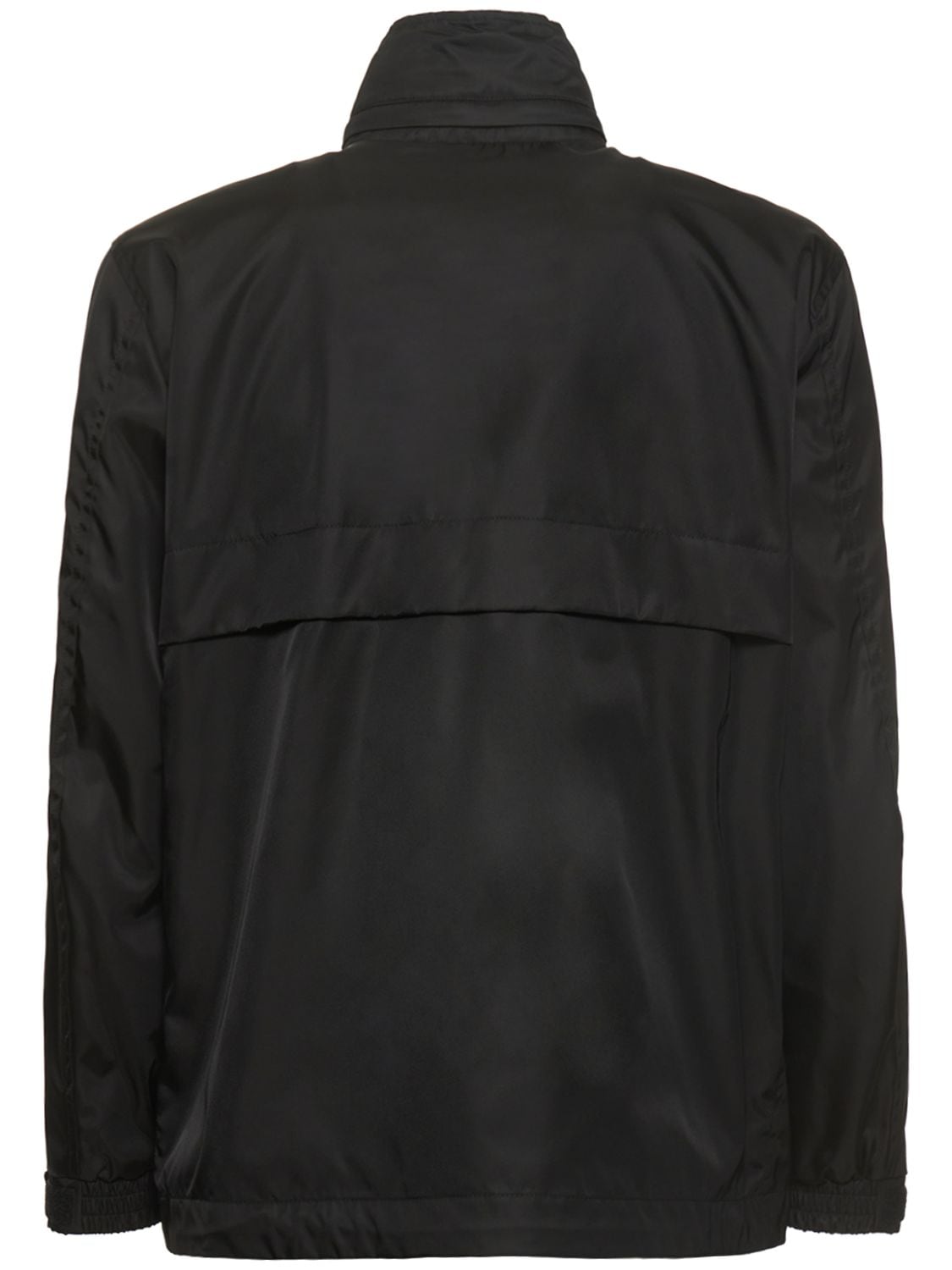 Shop Burberry Homerton Hooded Nylon Zip Jacket In Black