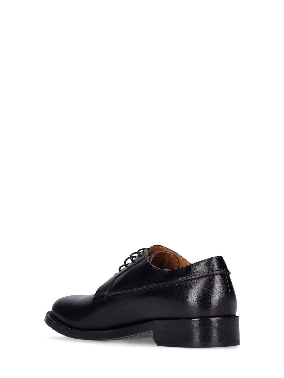 Shop Burberry Cunnigham Leather Lace-up Shoes In Black