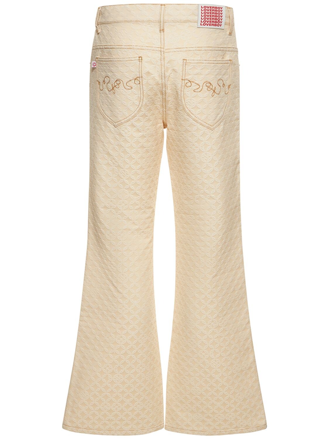 Charles Jeffrey Loverboy Geometric-Patterned Straight Leg Jeans