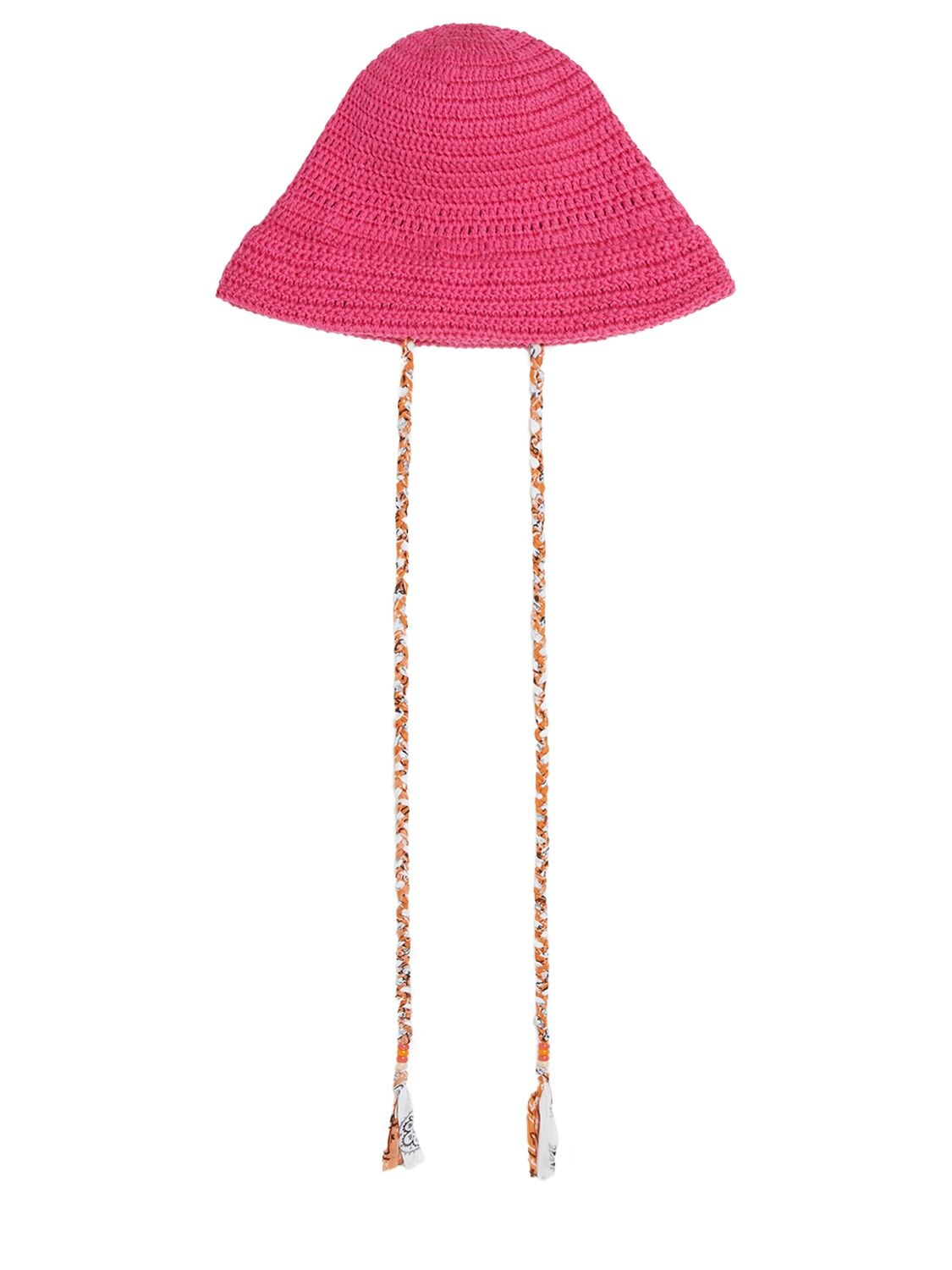 Shop Alanui Beach Break Handmade Hat In Stella Pink