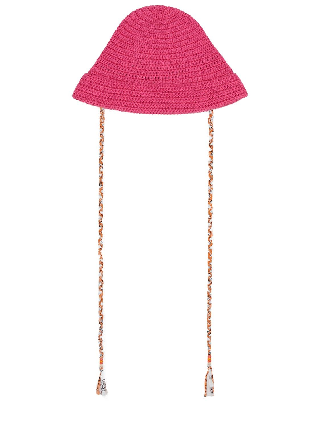 Alanui Beach Break Handmade Hat In Stella Pink