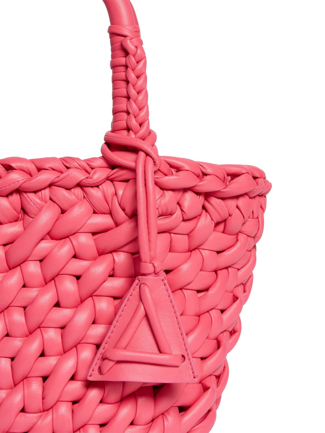 Shop Alanui Small Icon Leather Bag In Pink