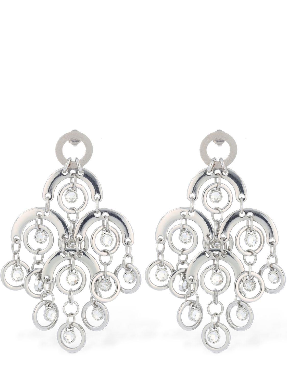 Image of Sphere Crystal Chandelier Earrings