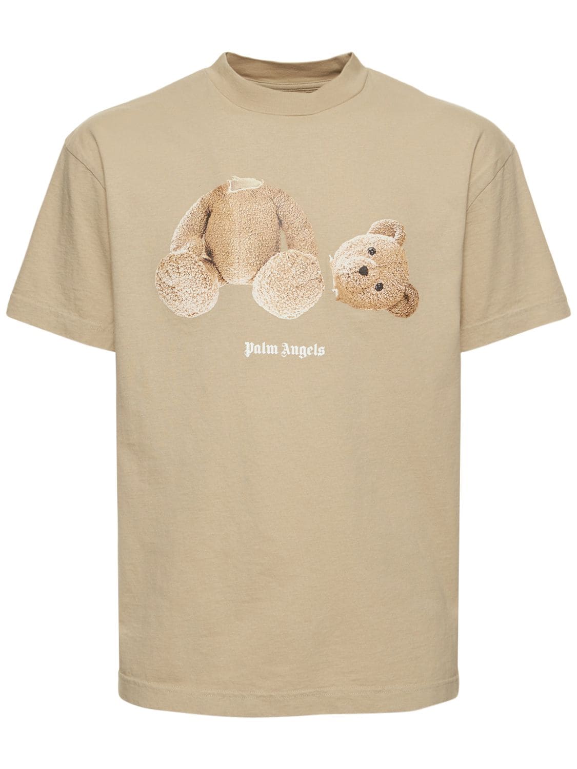 PALM ANGELS Bear Print Cotton Jersey T-shirt