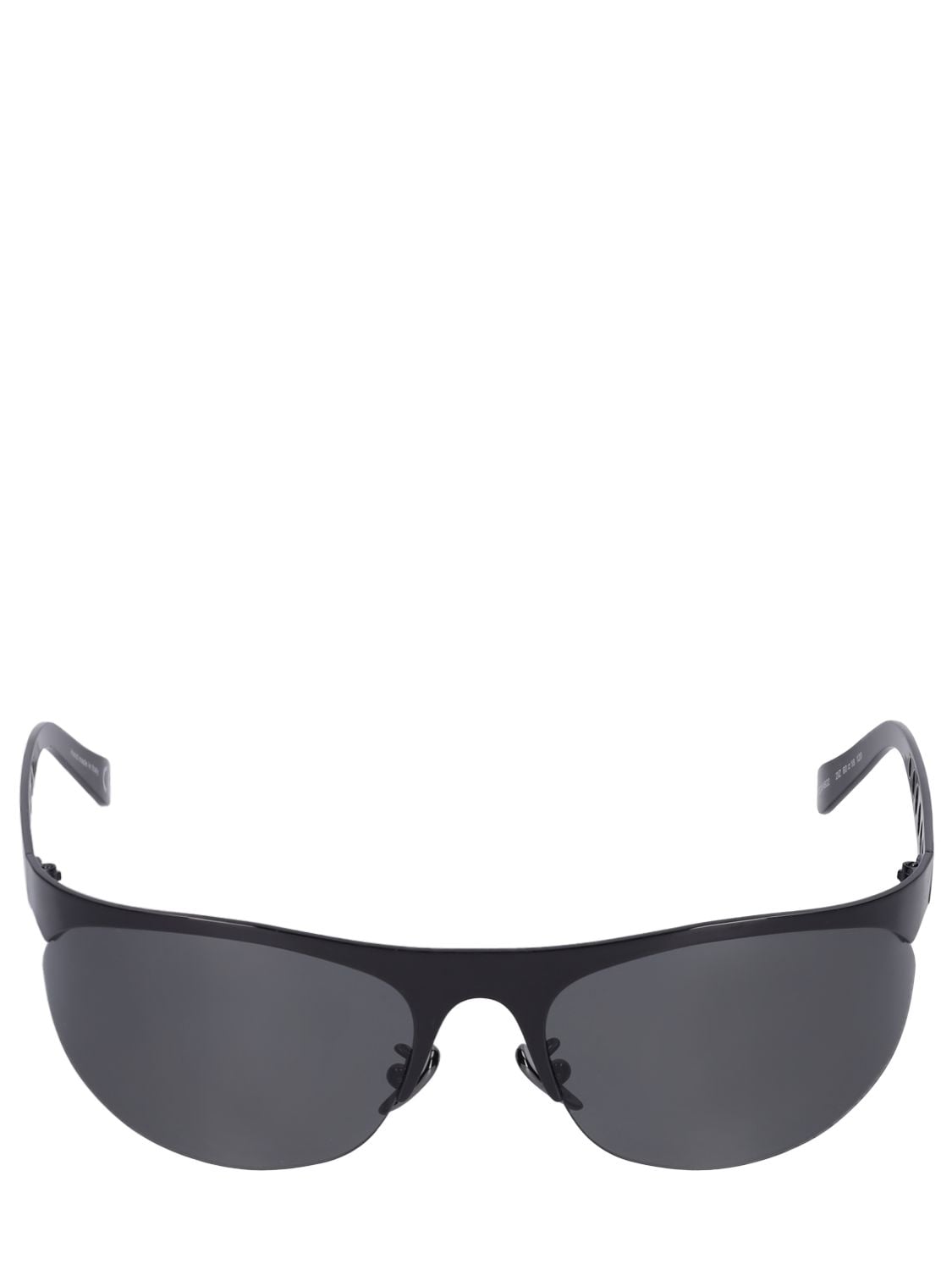 Marni Salar De Uyuni Silver Metal Sunglasses In Black,grey