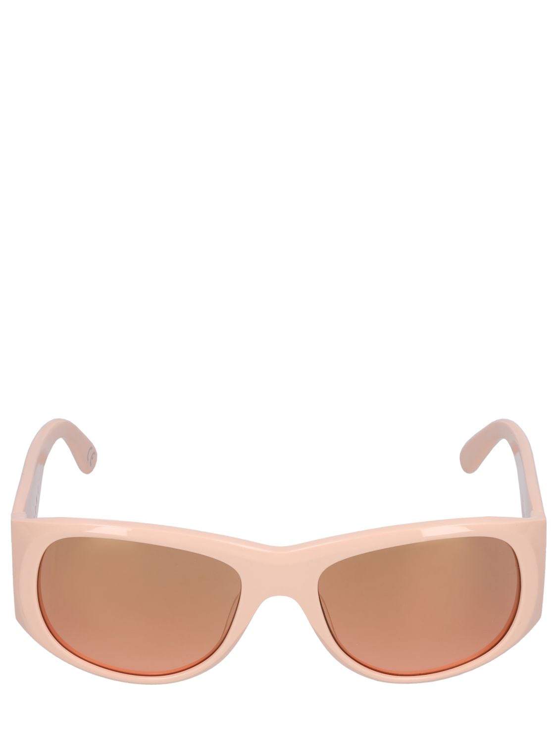 Marni Orinoco River Nude Acetate Sunglasses In Peach,orange