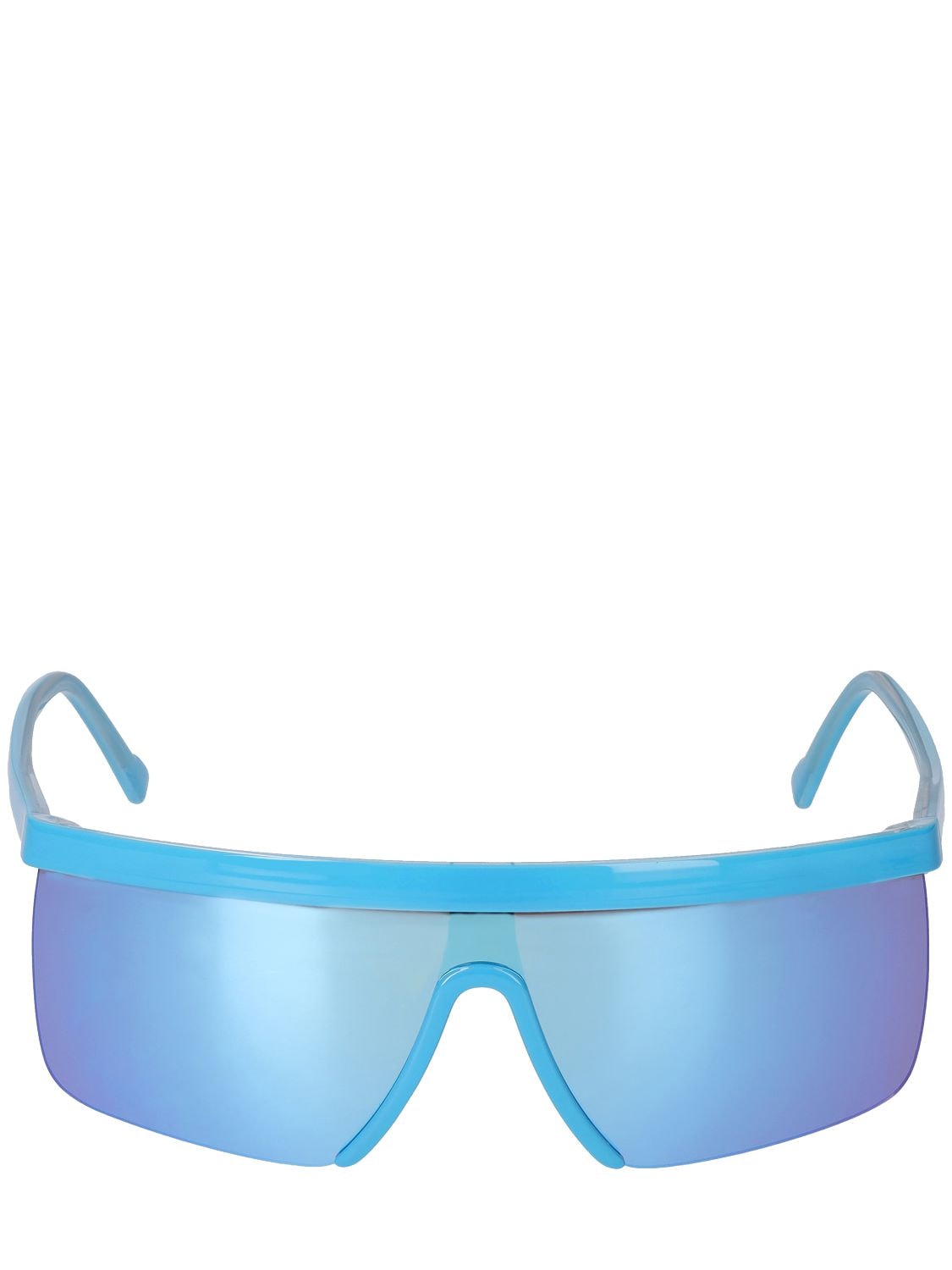 Giuseppe Di Morabito Mask Acetate Sunglasses W/ Mirror Lens In Blue,mirror