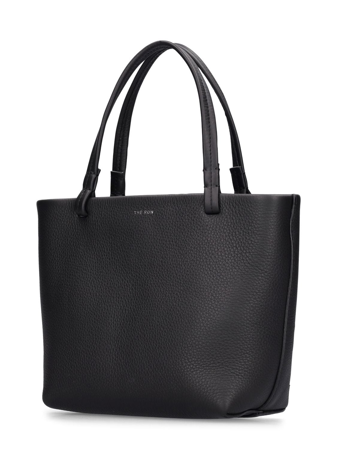 Shop The Row Small Park Grain Leather Tote Bag In Black Pld