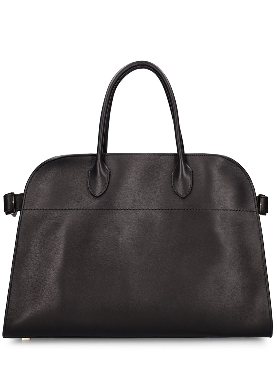 The Row Margaux Leather Satchel In Black Shg