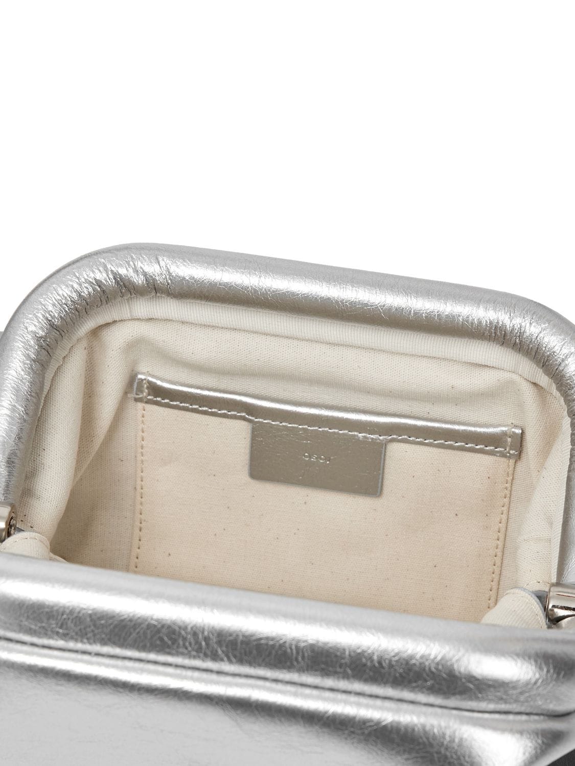 Shop Osoi Pecan Brot Leather Shoulder Bag In Silver