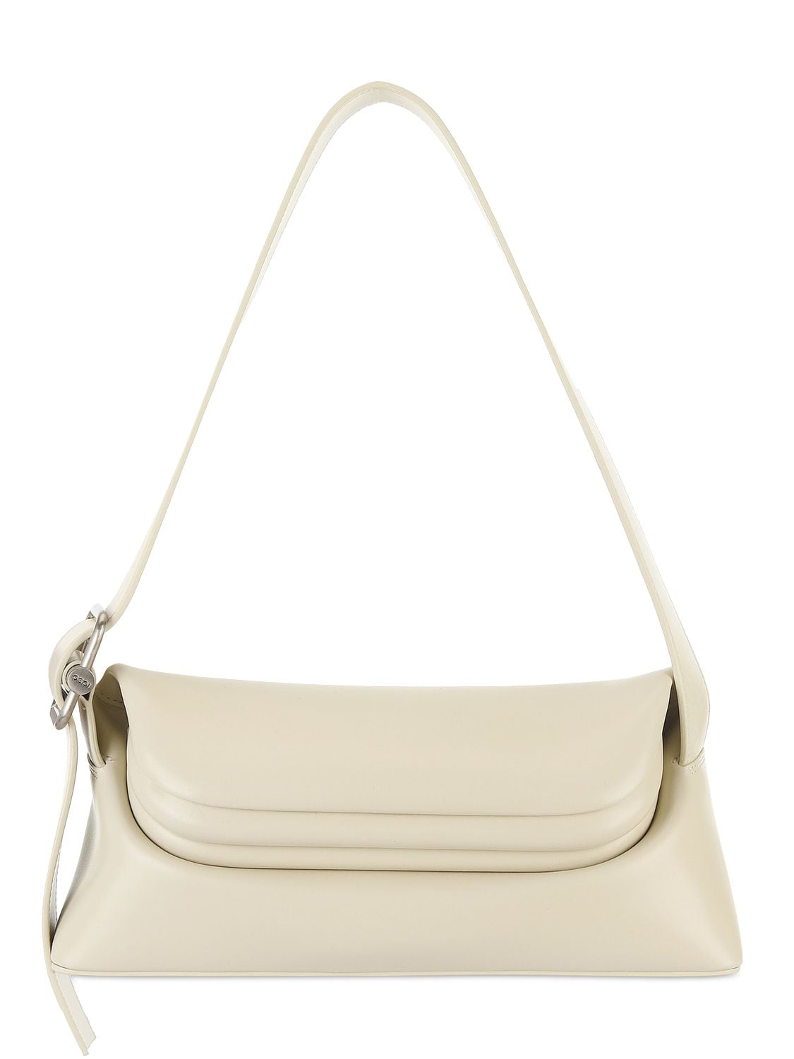 Shop Osoi Folder Brot Leather Shoulder Bag In Cream