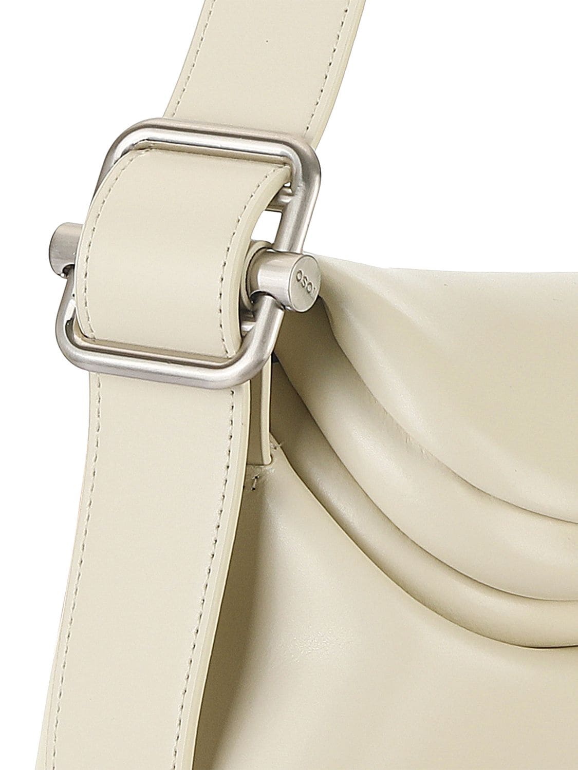 Shop Osoi Folder Brot Leather Shoulder Bag In Cream