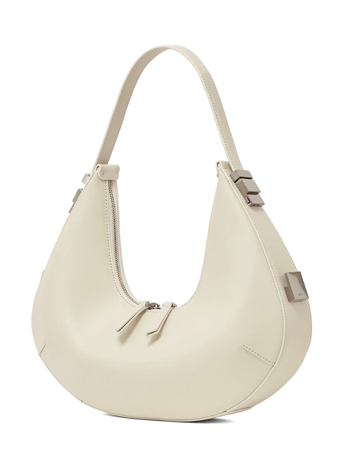 Shop Osoi Toni Hobo Leather Shoulder Bag In Cream