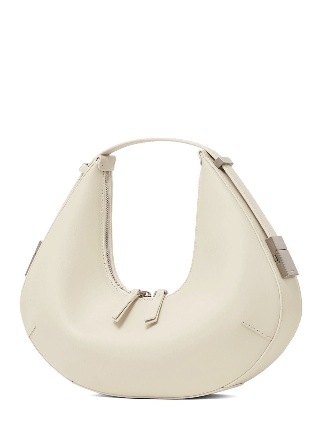 Shop Osoi Toni Hobo Leather Shoulder Bag In Cream