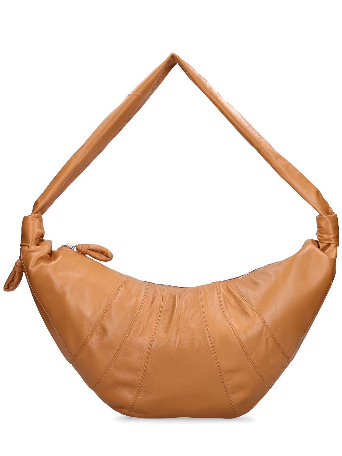 Image of Large Croissant Leather Crossbody Bag