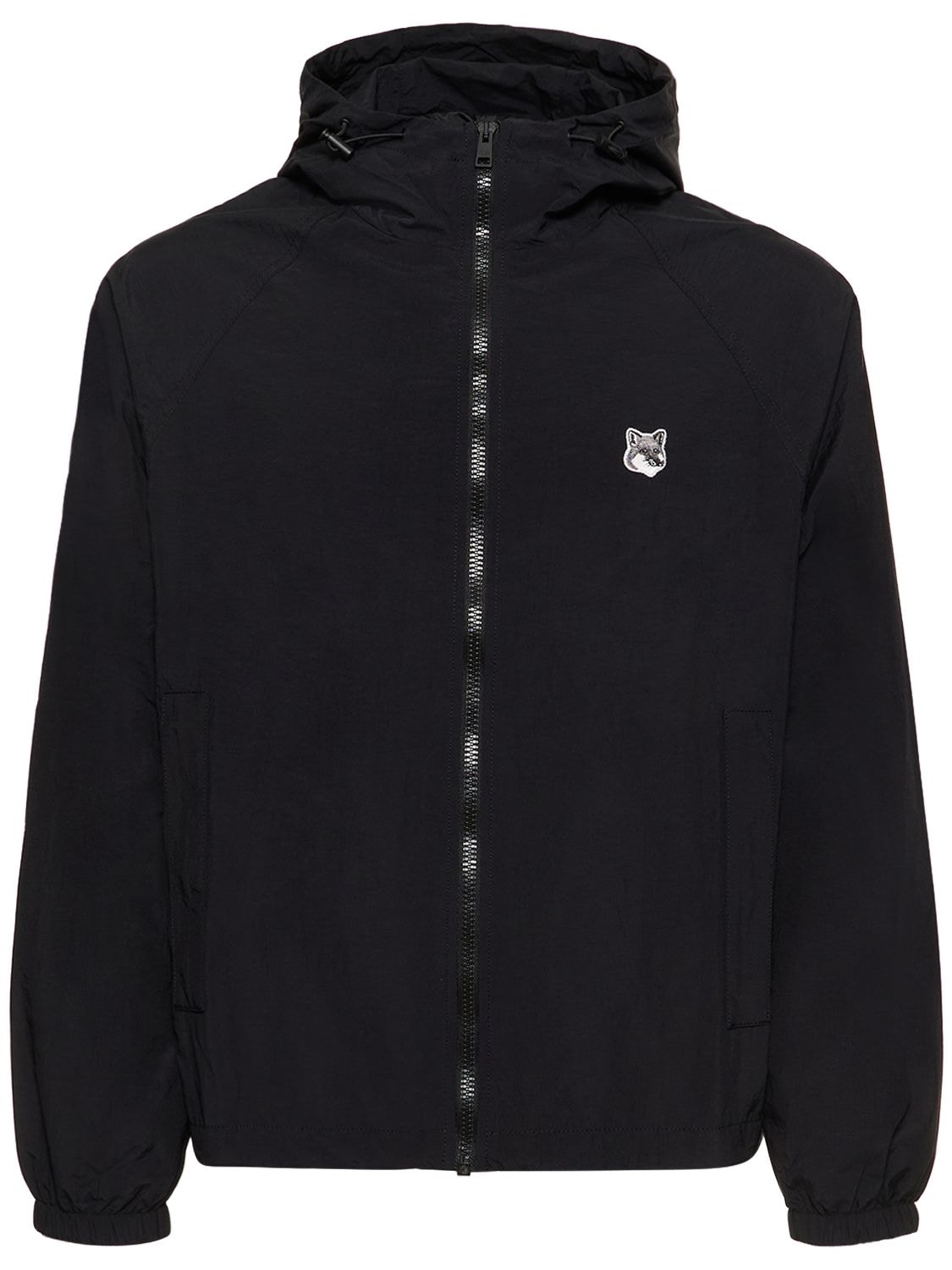 Maison Kitsuné Technical Windbreaker In Black | ModeSens