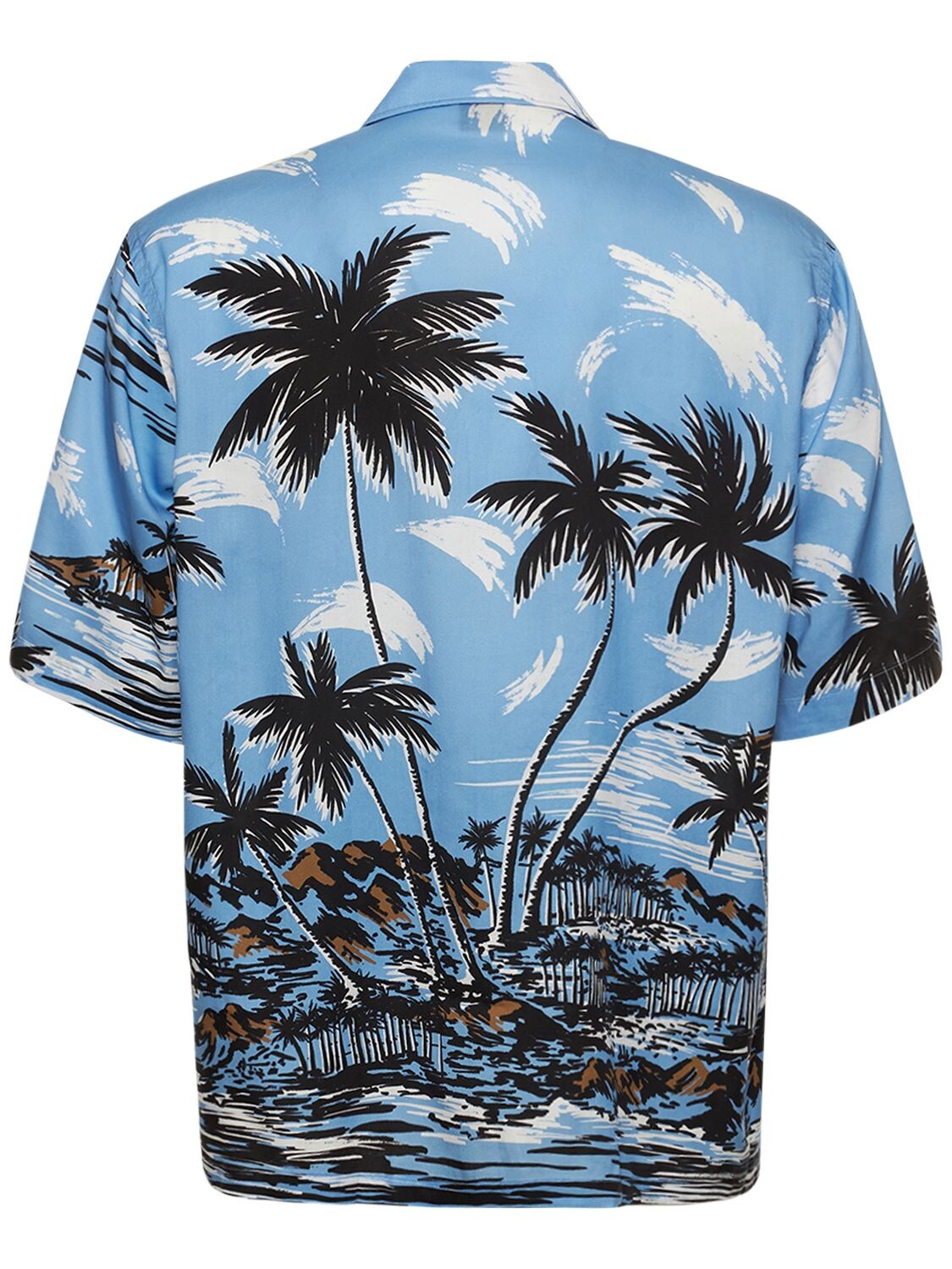 BOSS - Regular-fit shirt in Hawaiian-print twill