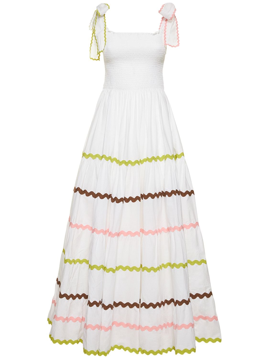 FLORA SARDALOS Cotton Poplin Maxi Dress