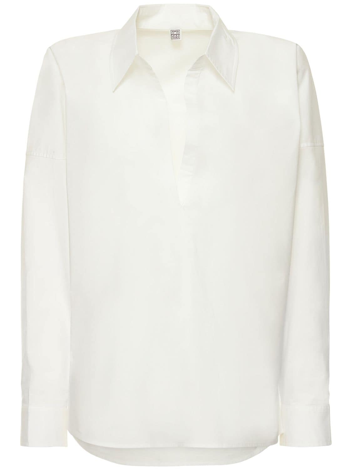 Totême Cotton Poplin Shirt In White
