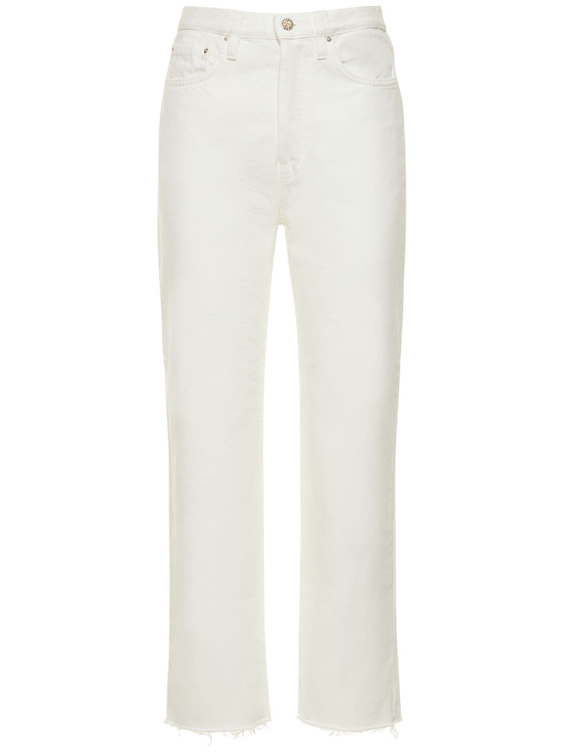 Totême Organic Cotton Denim Classic Cut Jeans In White