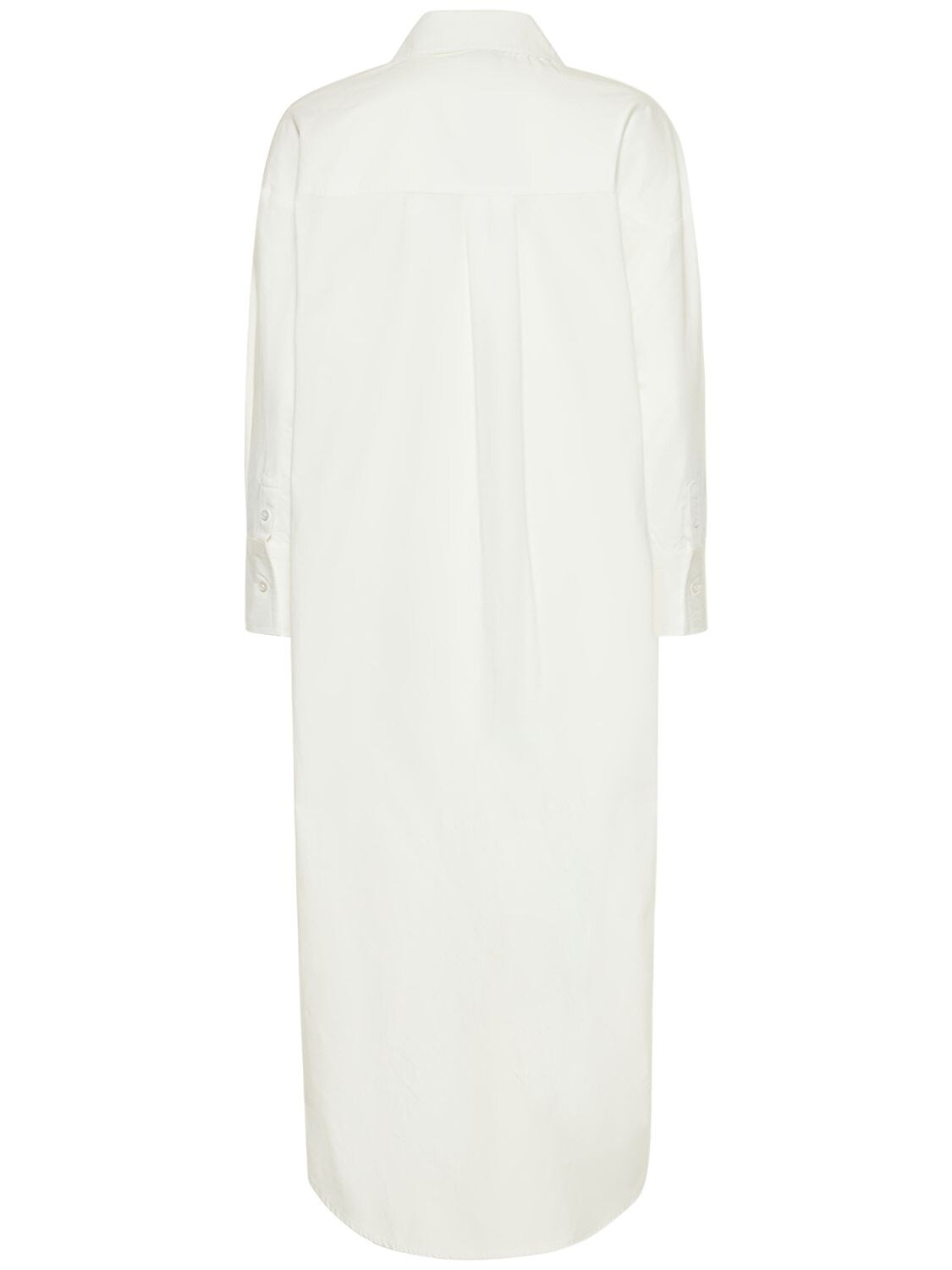 ANINE BING MIKA SHIRT COTTON POPLIN MIDI DRESS 