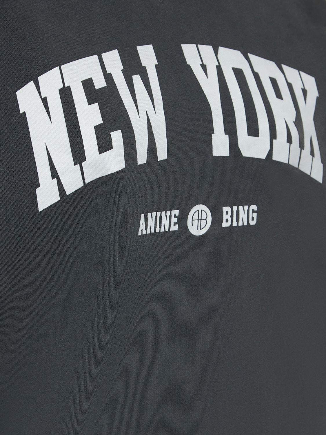 Shop Anine Bing Ramona New York University Sweatshirt In Black