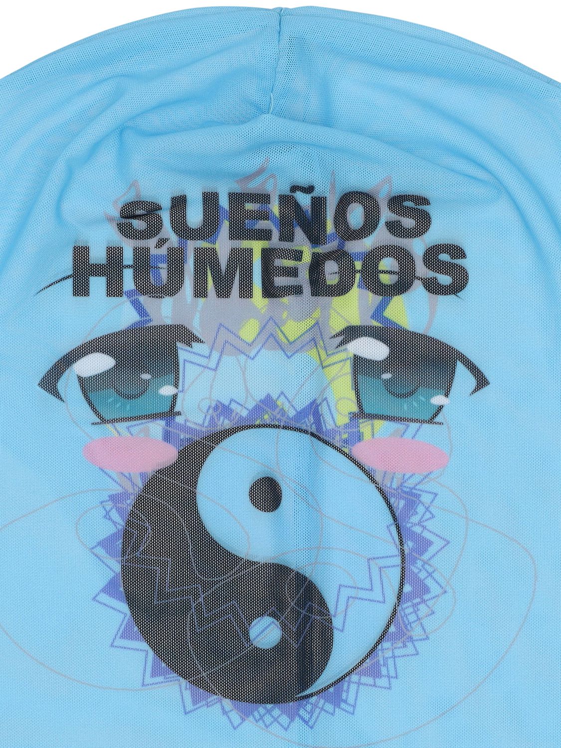 Shop Liberal Youth Ministry Sueños Humedos Knit Balaclava In Blue,multi
