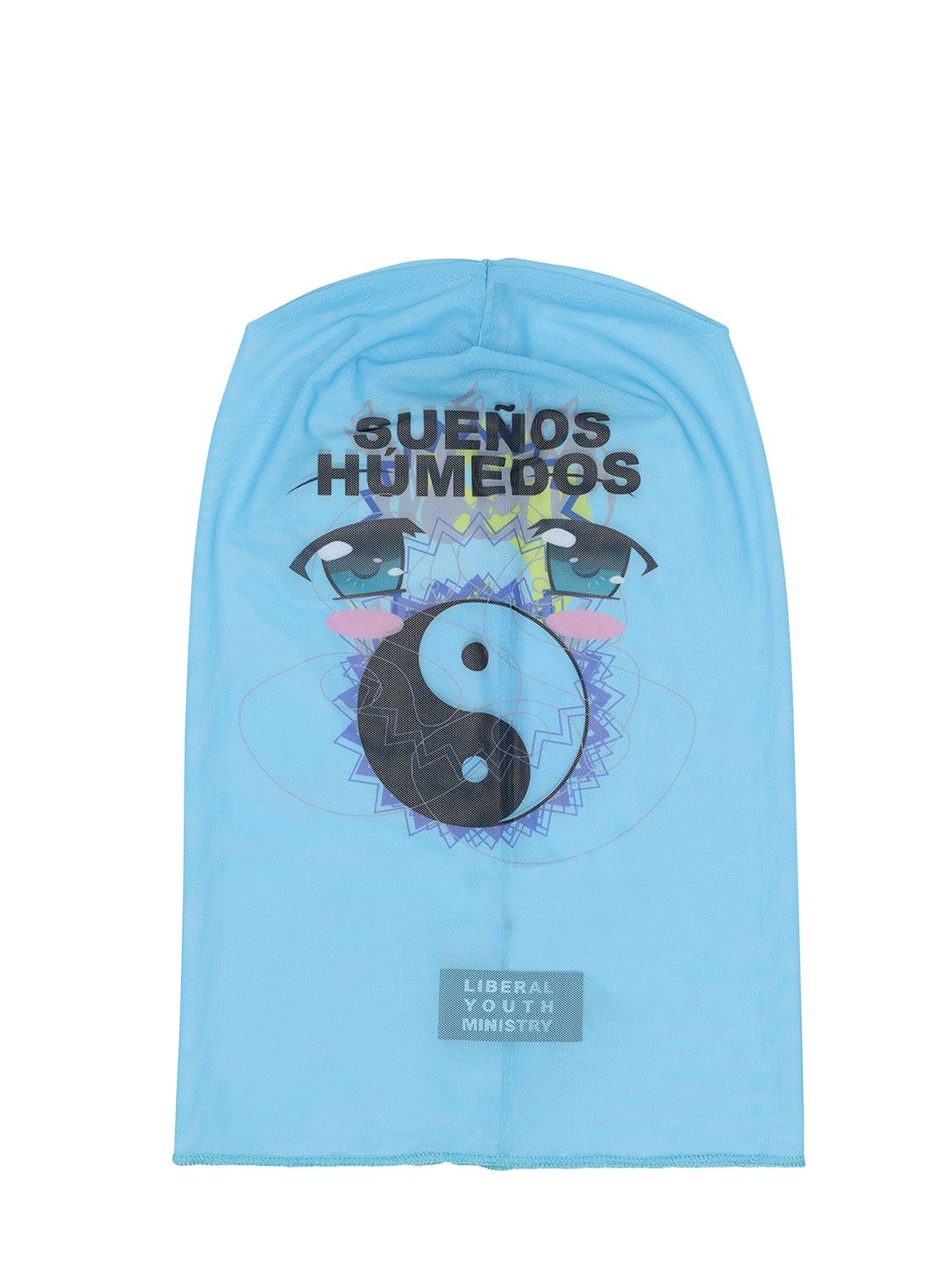 Liberal Youth Ministry Sueños Humedos Knit Balaclava In Blue,multi